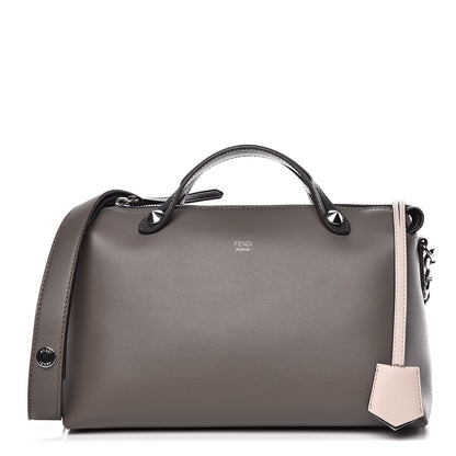 Fendi Vitello Dolce 4 Color Medium By The Way Boston Bag Carbone Grigio Polvere Multicolor 1 of 11