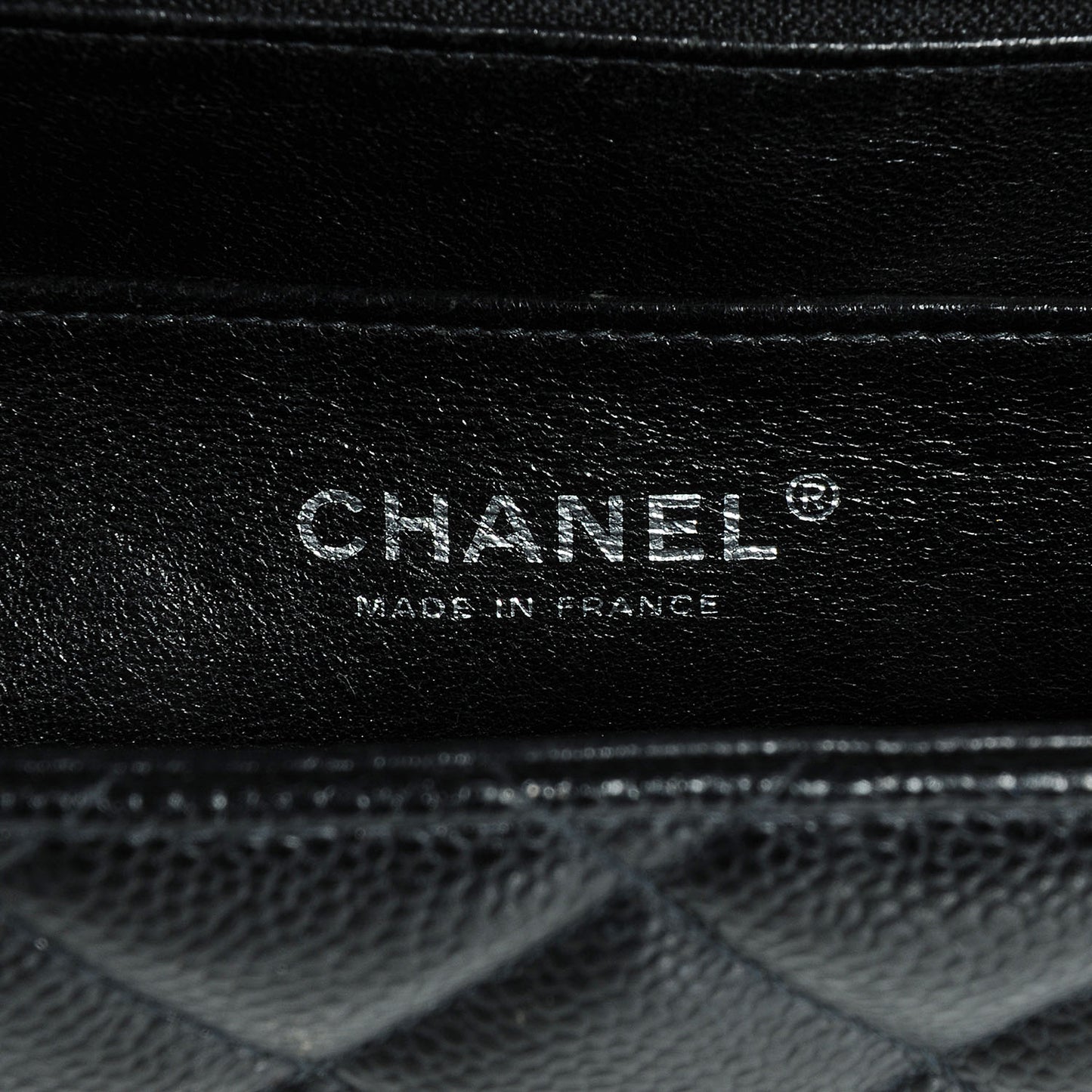 Caviar Jumbo Single Flap Black