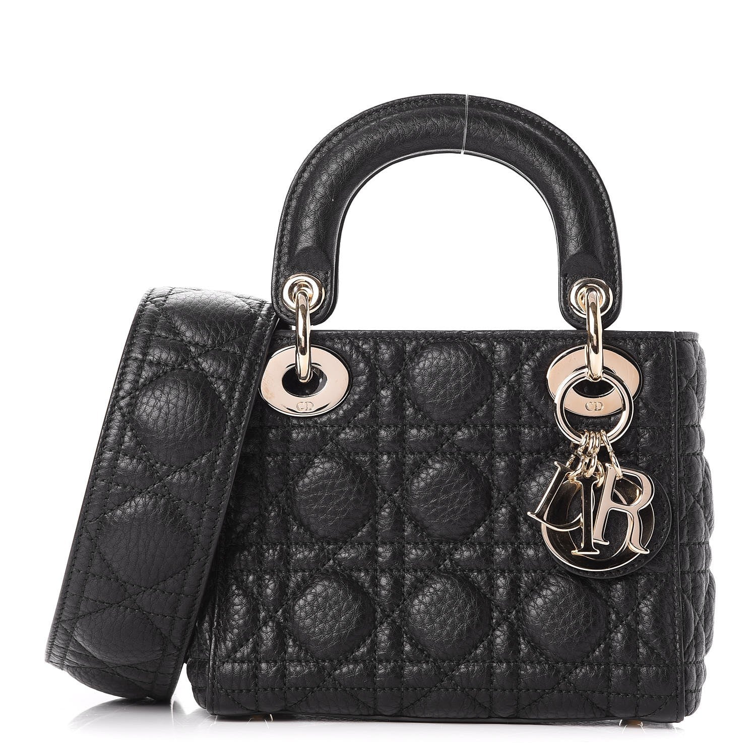 Christian Dior Calfskin Cannage Mini Lady Dior Black 1 of 7