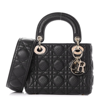 Christian Dior Calfskin Cannage Mini Lady Dior Black 1 of 7