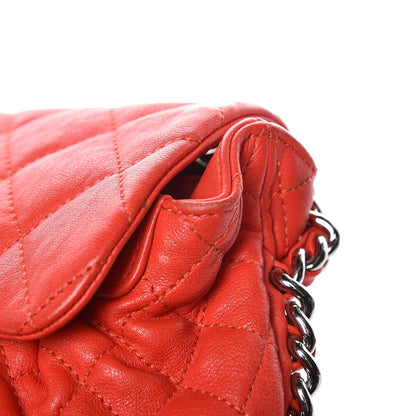 Chanel Washed Lambskin Mini Chain Around Messenger Red 12 of 17