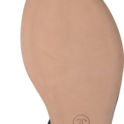 Chanel Suede Patent Calfskin Camellia Thong Sandals 38 Dark Brown 8 of 10