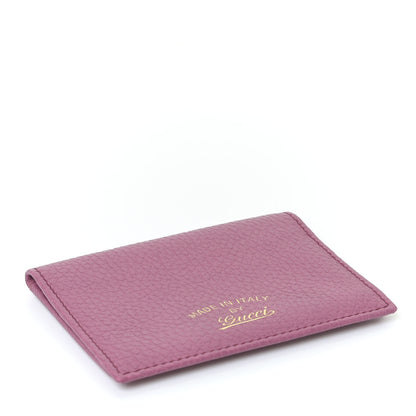 Gucci Dollar Calfskin Swing Train Pass Card Case Peonia Flower 3 of 10