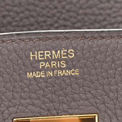 Hermes Togo BIRKIN 30 Etain 6 of 11