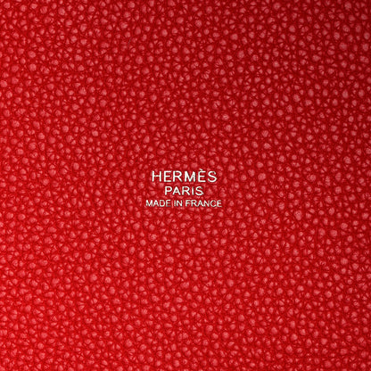 Hermes Taurillon Clemence Picotin Lock 22 MM Rouge De Coeur 6 of 9