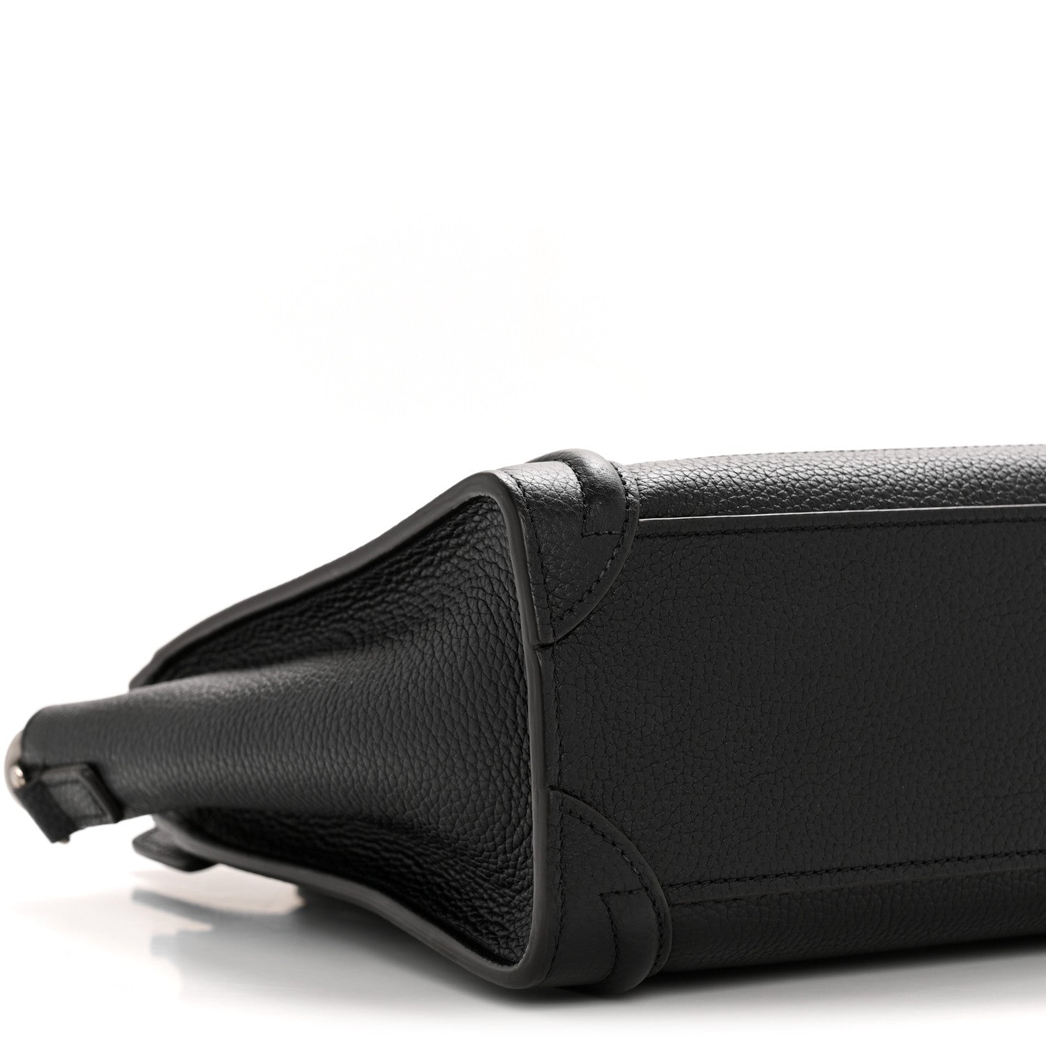 Celine Drummed Calfskin Nano Luggage Black 10 of 13