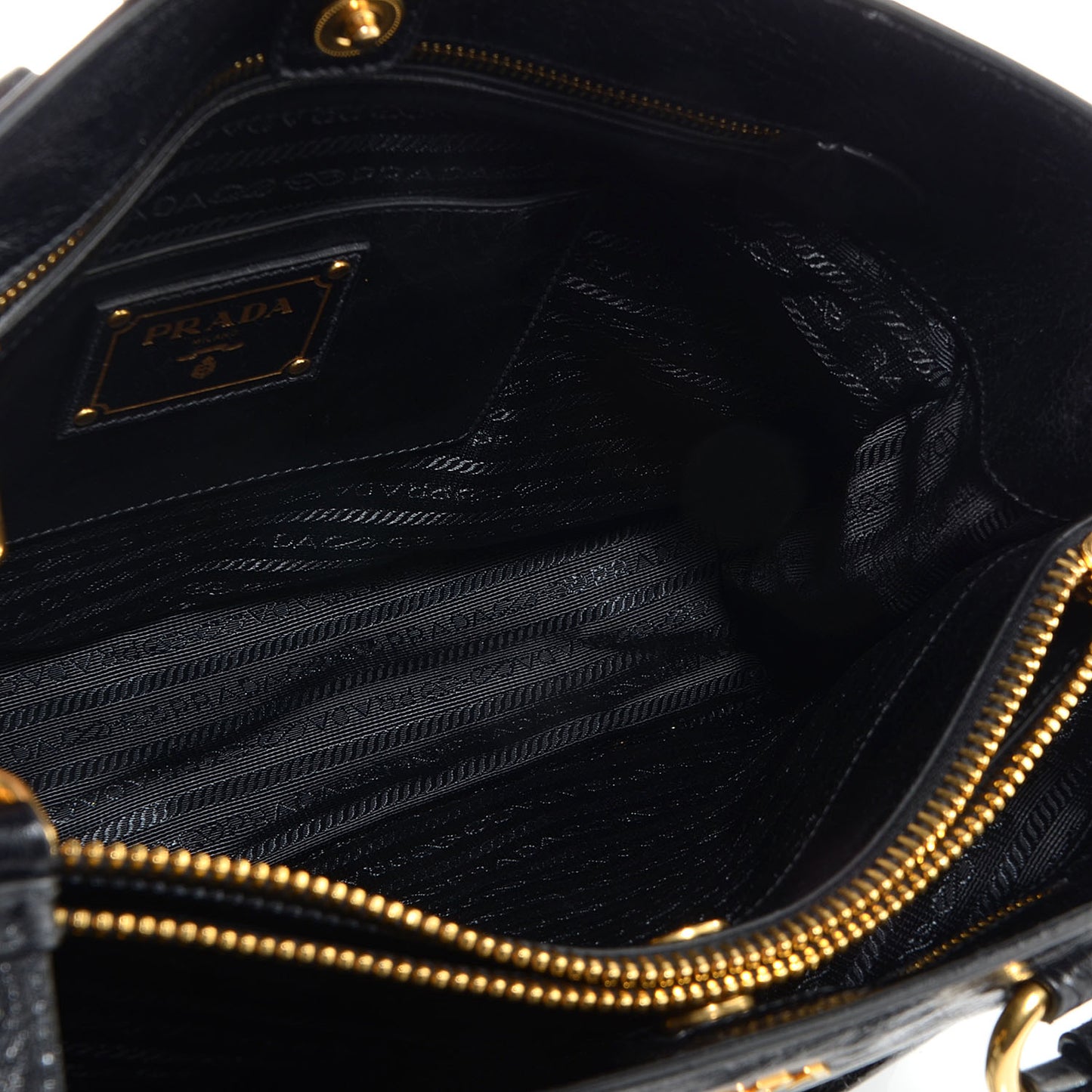 Vitello Shine Tote Nero Black