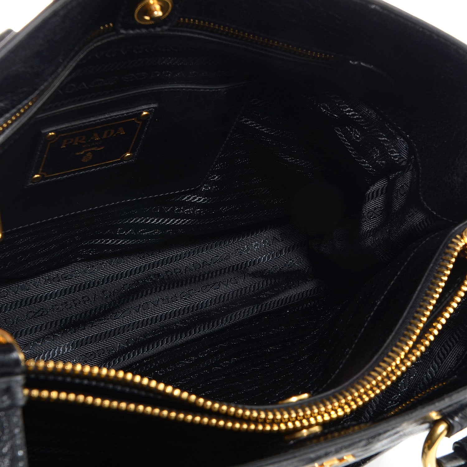 Prada Vitello Shine Tote Nero Black 7 of 12