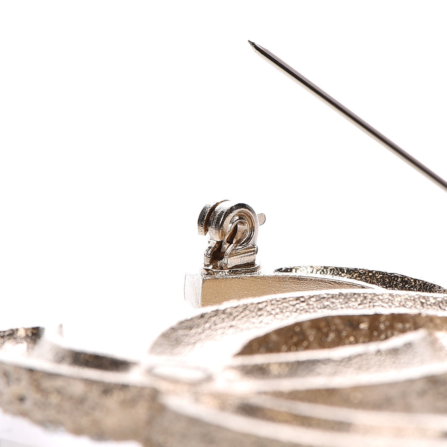 Strass Crystal CC Brooch Light Gold