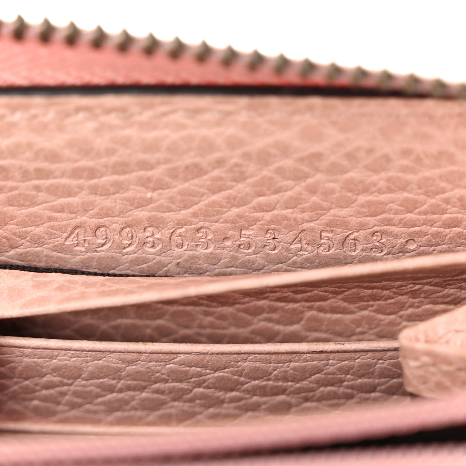 Gucci Calfskin Butterfly Farfalla Zip Around Wallet Perfect Pink 7 of 12