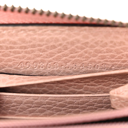 Gucci Calfskin Butterfly Farfalla Zip Around Wallet Perfect Pink 7 of 12