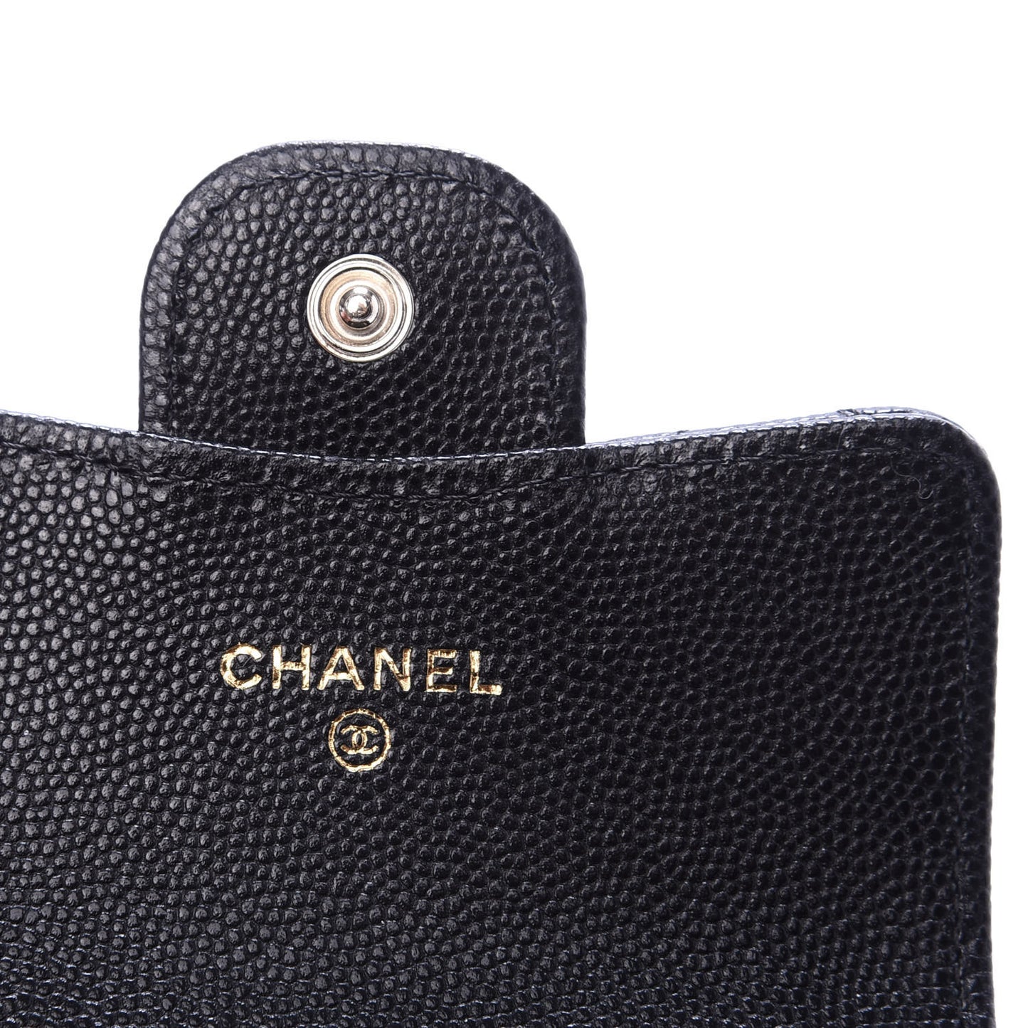 Caviar Quilted Flap Chain Waist Bag Black