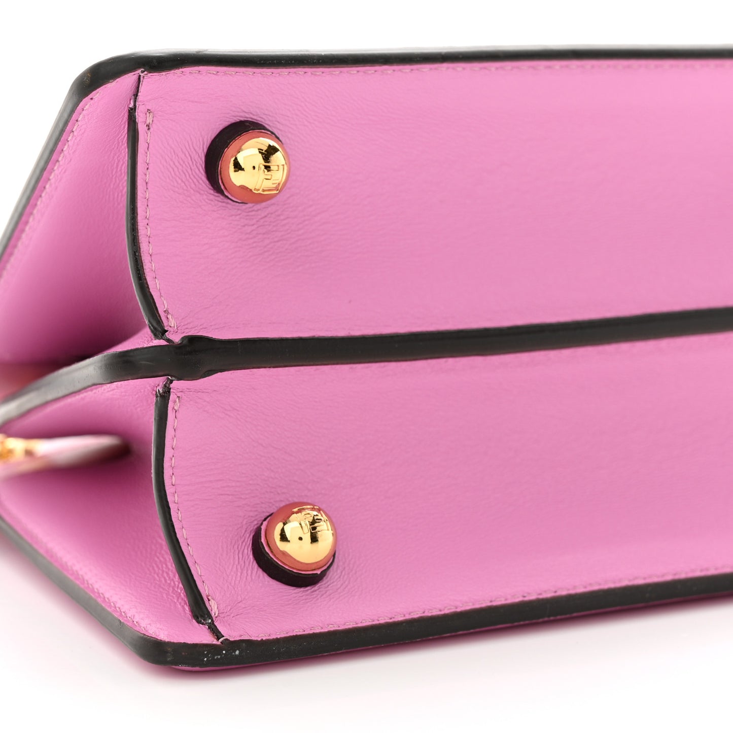 Shiny Nappa Petite Peekaboo I SEE U Satchel Rosa