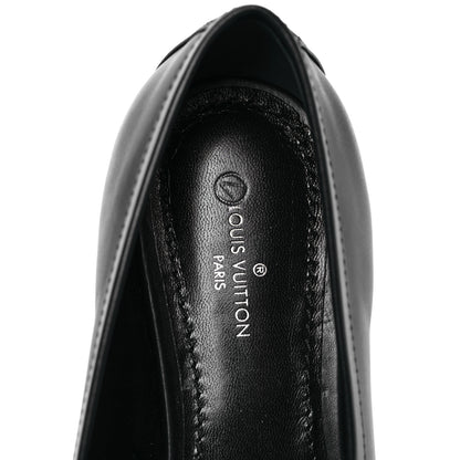 Louis Vuitton Calfskin Upper Case Flat Loafer 36 Black 7 of 8