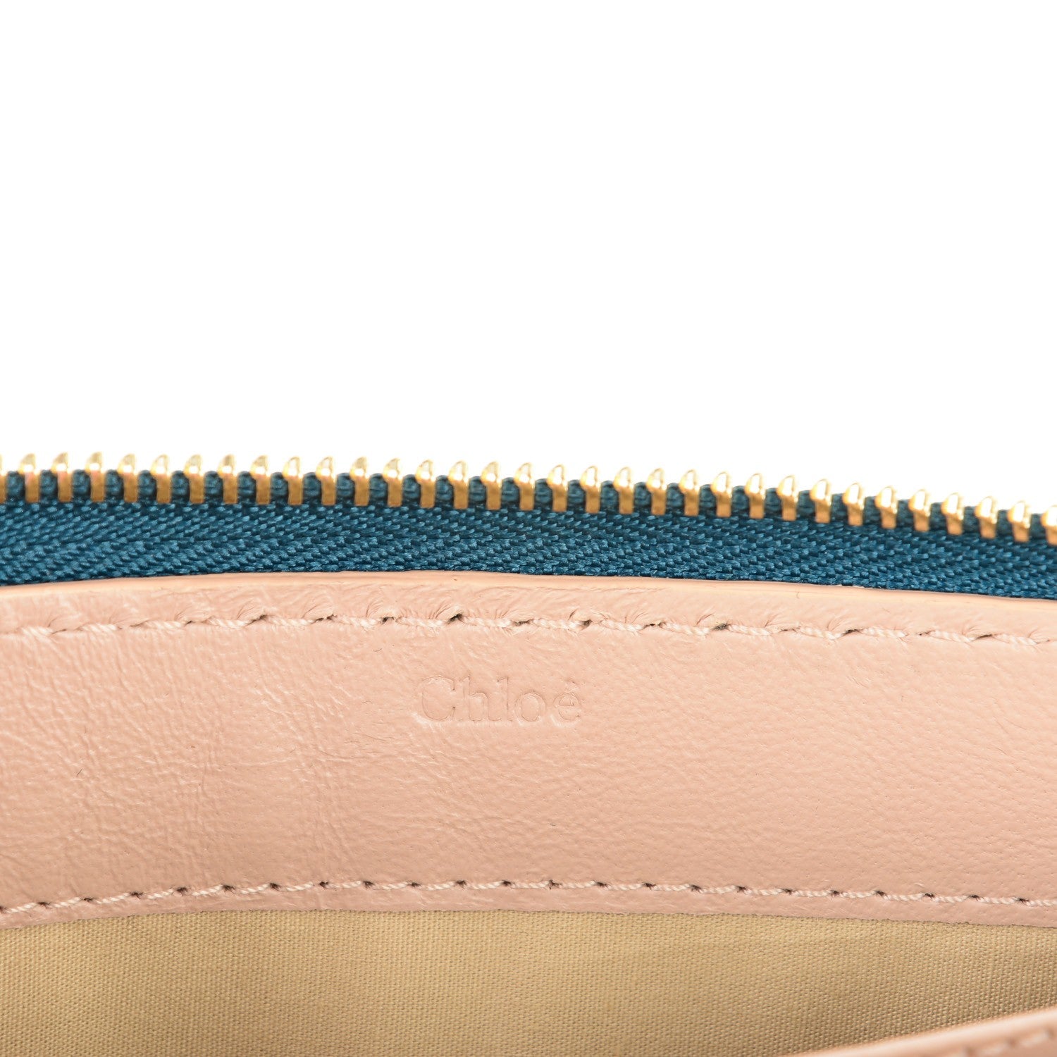 Chloe Grained Calfskin Marcie Long Zip Around Wallet Steel Blue 6 of 8