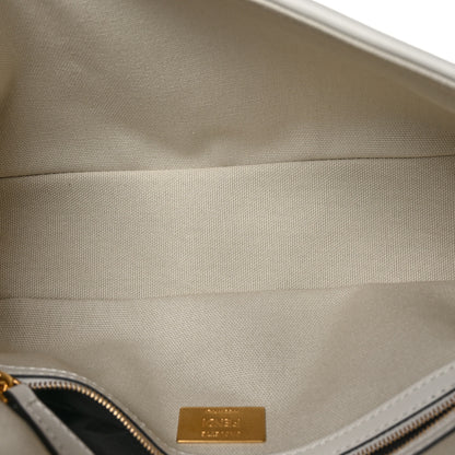 Fendi Canvas Vitello King Extra Strap FF Embroidered Baguette White Ice 5 of 11