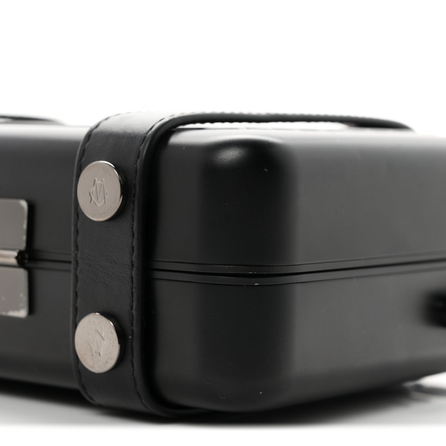Matte Aluminum Personal Cross-Body Bag Black