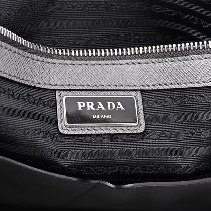 Prada Saffiano Travel Shopping Tote Mercurio 10 of 16