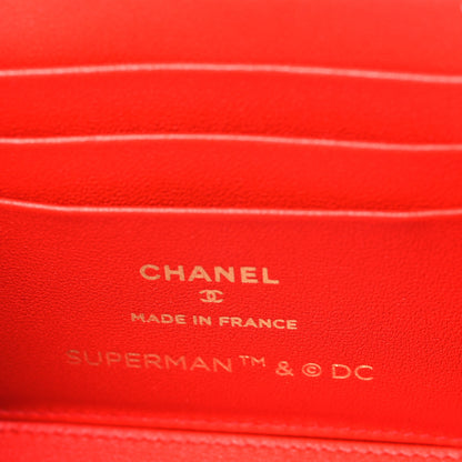 Chanel Lambskin Quilted Superman Top Handle Vanity  Blue Red Yellow 5 of 9