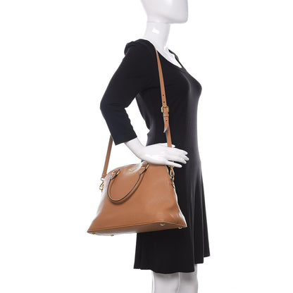 Prada Vitello Daino Dome Satchel Naturale 2 of 12