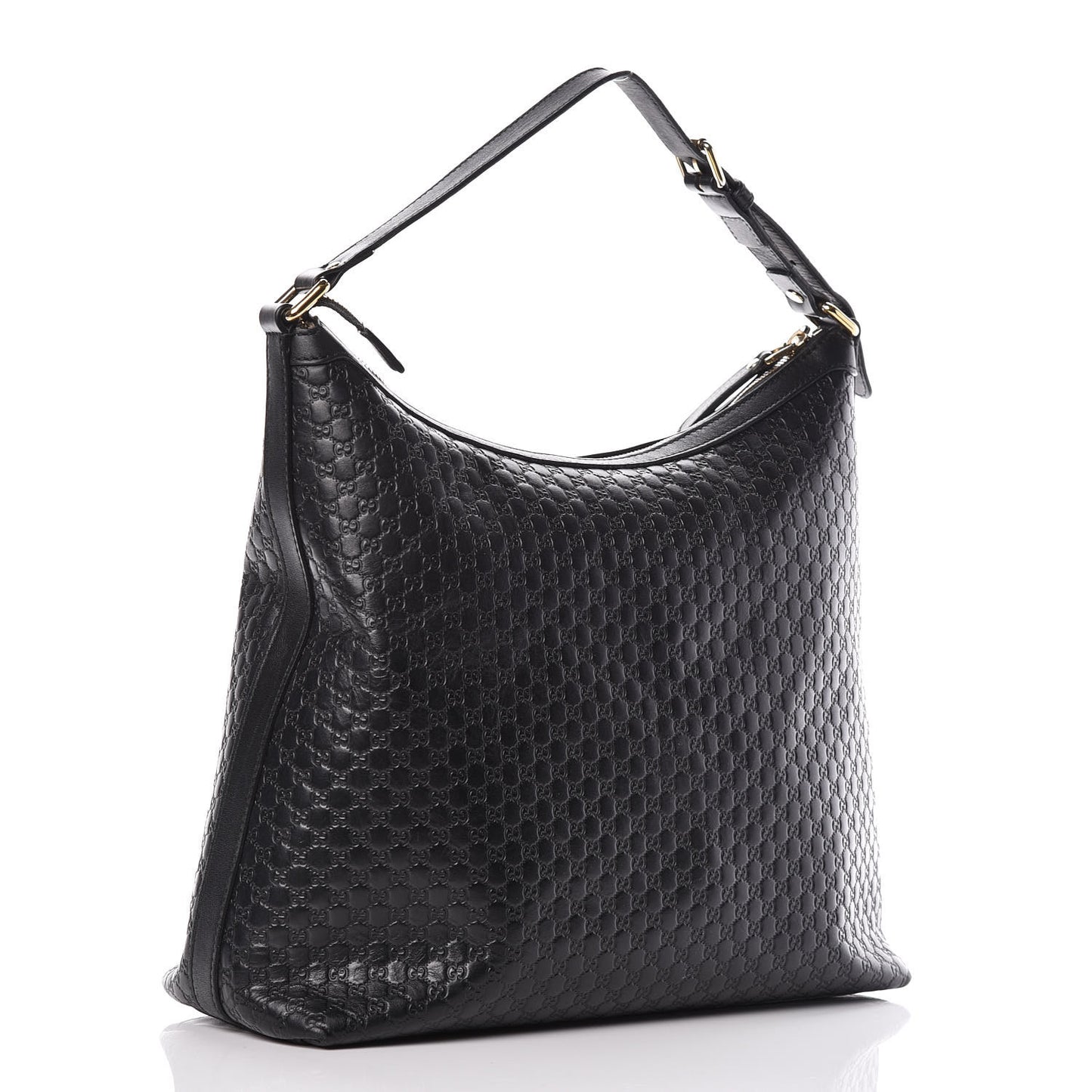 Soft Microguccissima Margaux Shoulder Bag Black