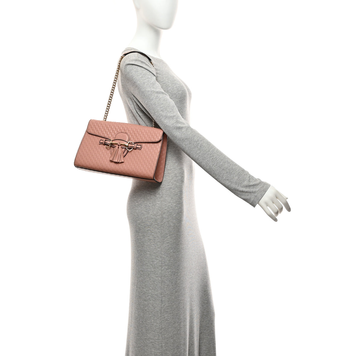 Microguccissima Medium Emily Chain Shoulder Bag Soft Pink