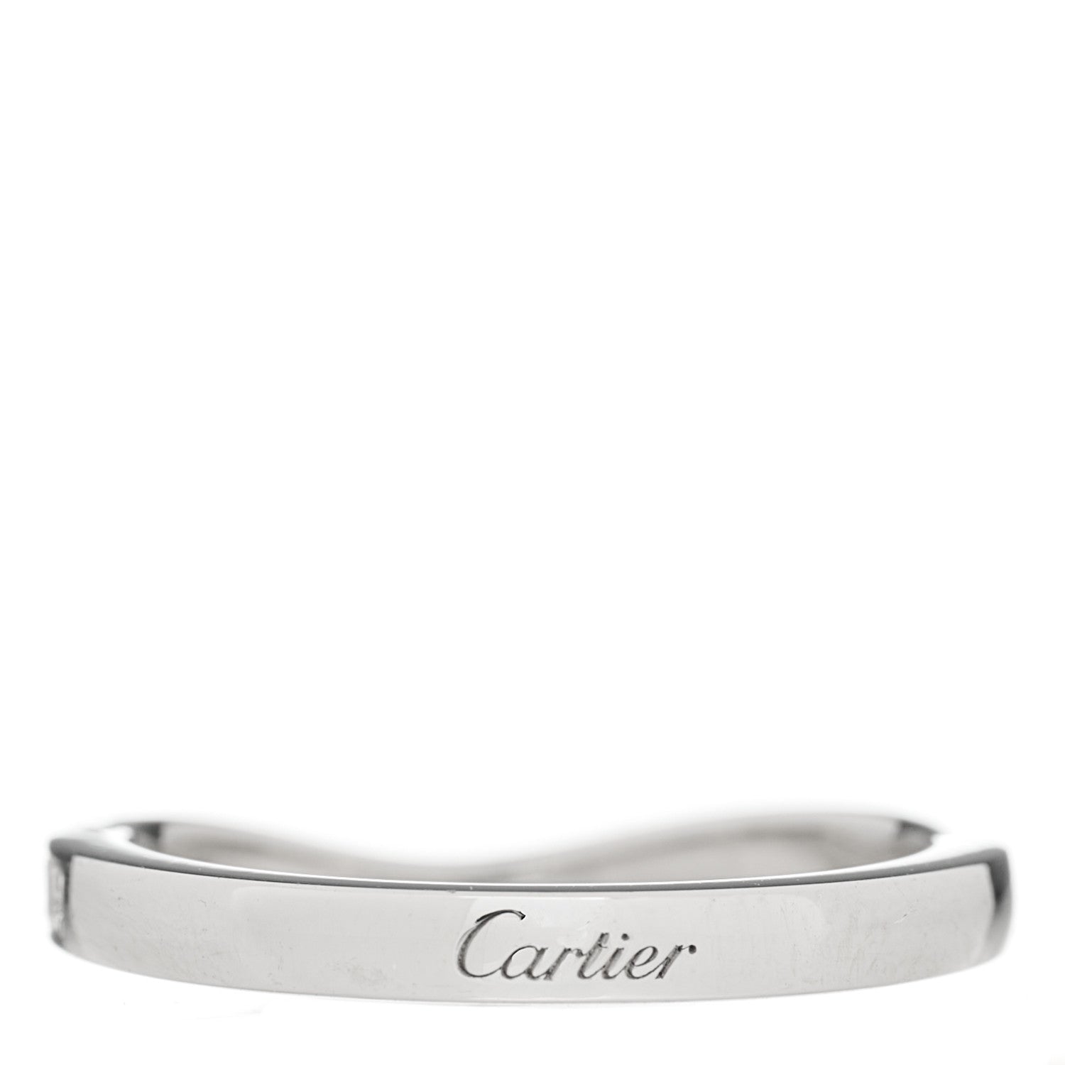 Cartier Platinum Diamond Ballerine Wedding Band Ring 46 3.75 3 of 6