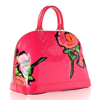Louis Vuitton Vernis Roses Alma MM Rose Pop 2 of 9