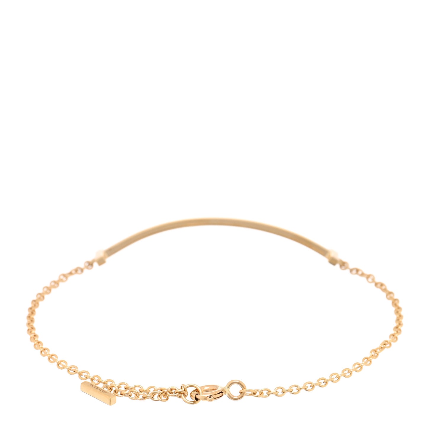 18K Yellow Gold T Smile Bracelet