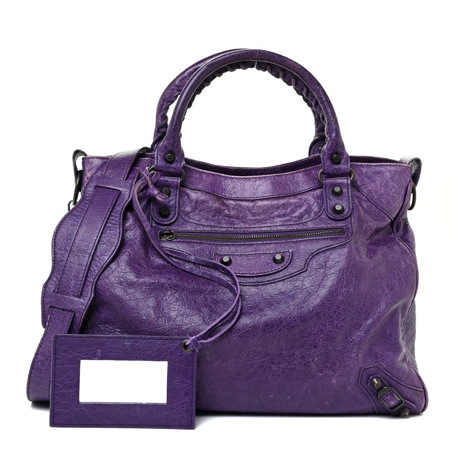 Balenciaga Agneau Classic Hardware Velo Dark Violet 3 of 38