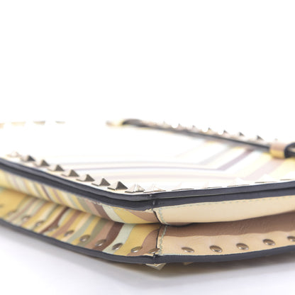 Valentino Garavani Nappa Native Couture 1975 Rockstud Wristlet Clutch Multicolor 7 of 11