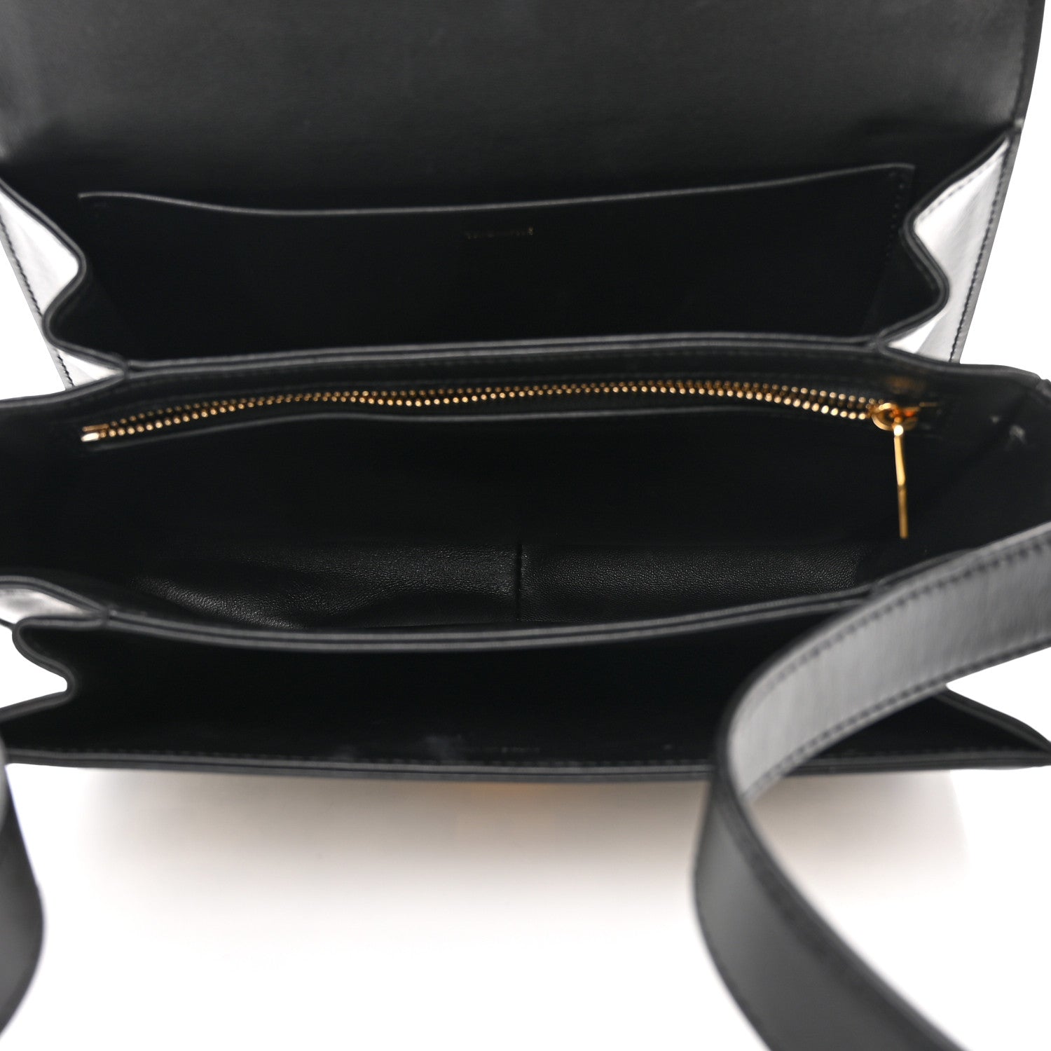 Celine Canvas Calfskin Triomphe Embroidered Medium Triomphe Bag Black 5 of 14