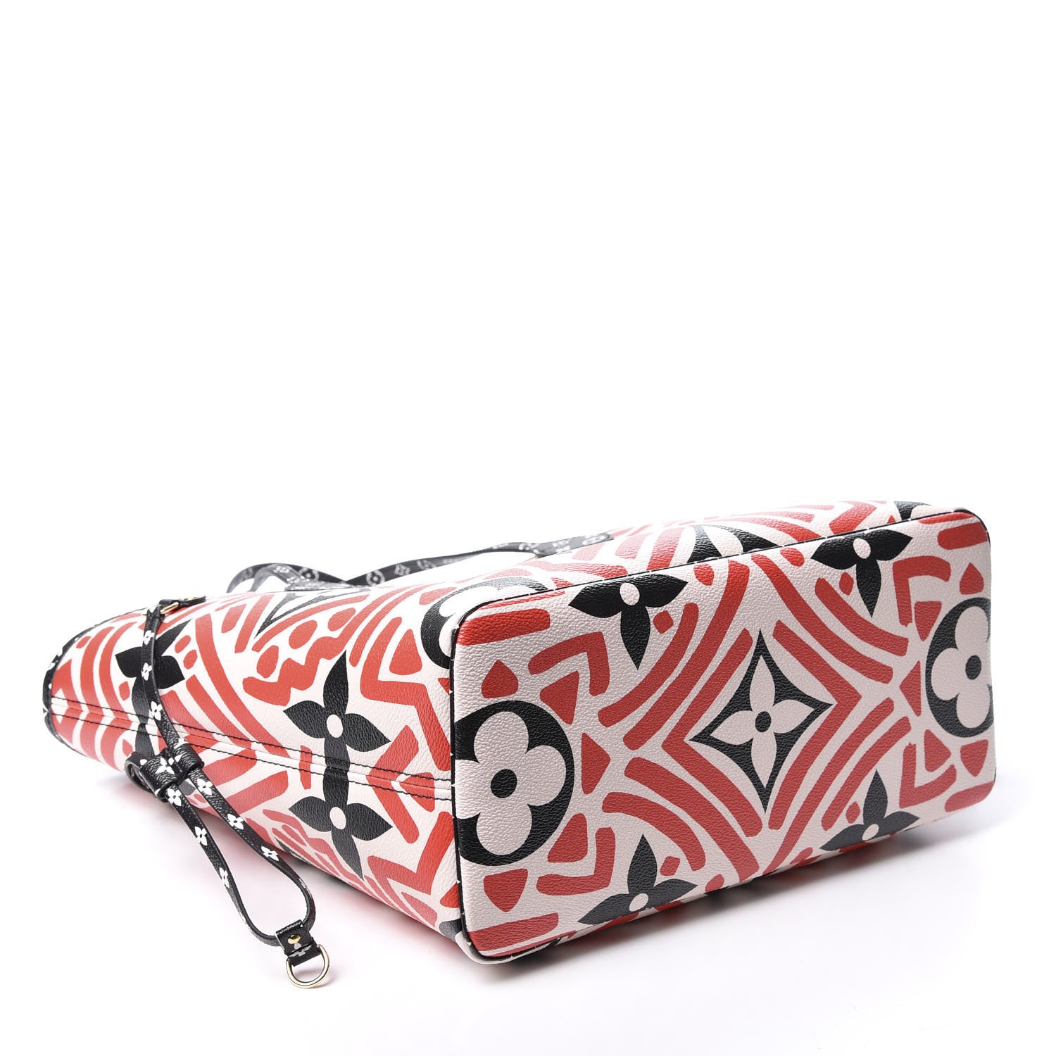 Louis Vuitton Monogram Giant Crafty Neverfull MM Creme Rouge Black 3 of 9