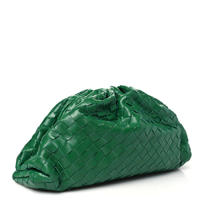 Bottega Veneta Nappa Maxi Intrecciato The Pouch Oversized Clutch Racing Green 3 of 10