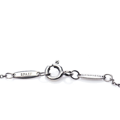 Tiffany Sterling Silver Diamond .05ct Elsa Peretti Diamonds by the Yard Bracelet 5 of 7