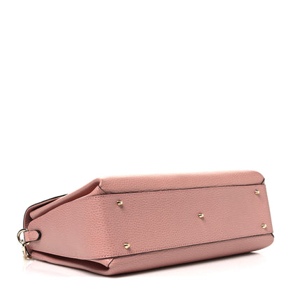 Gucci Dollar Calfskin Medium Interlocking G Top Handle Shoulder Bag Soft Pink 4 of 11