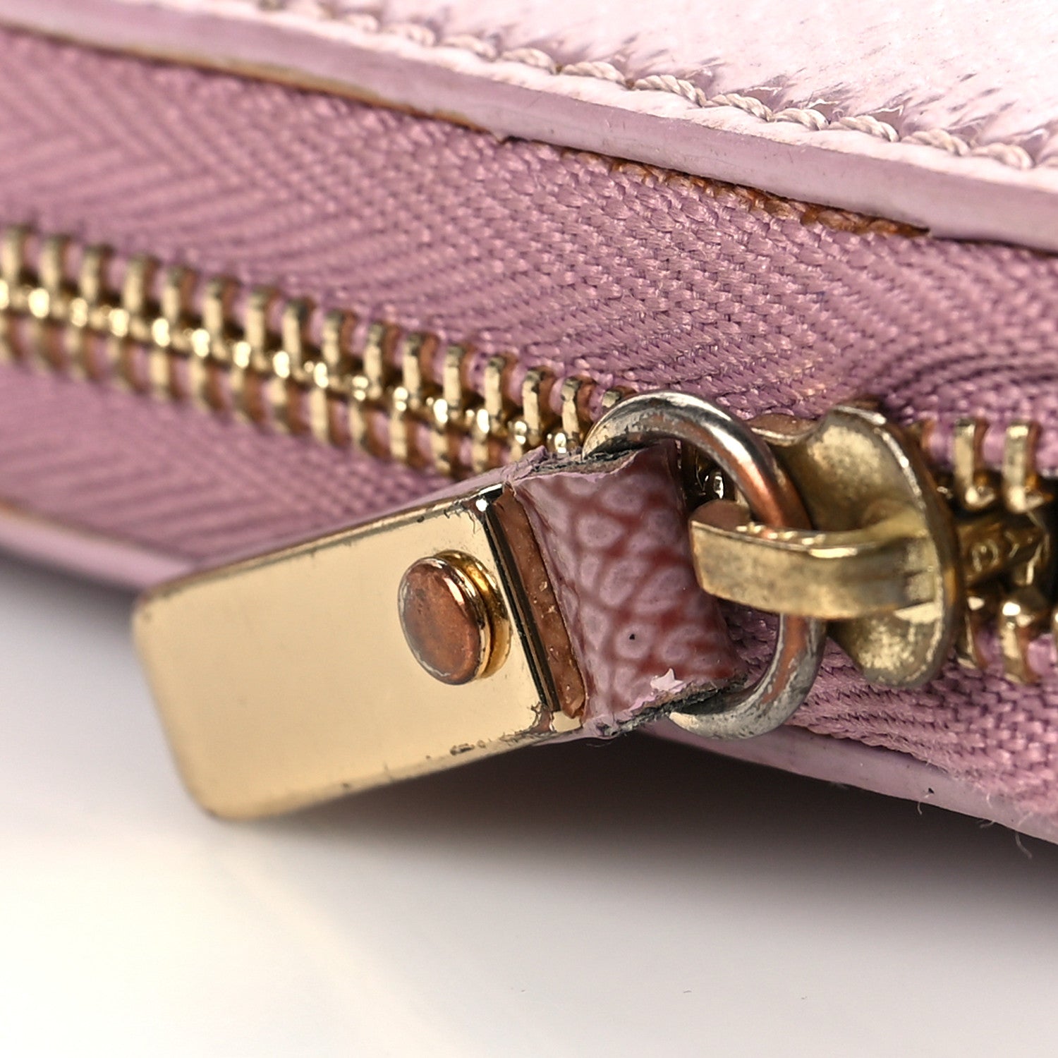 Burberry London Calfskin Zip Around Wallet Pink 7 of 9