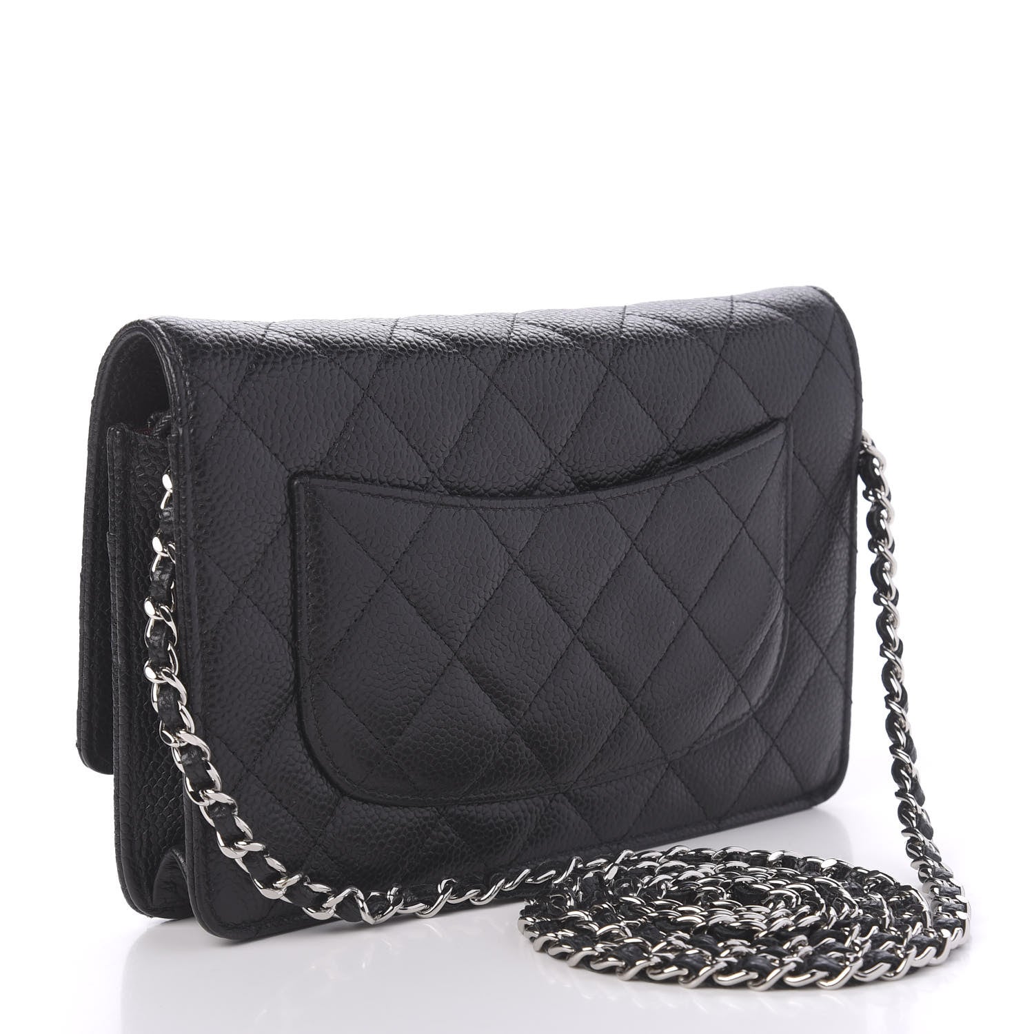 Chanel Caviar Quilted Wallet On Chain WOC Black 3 of 10