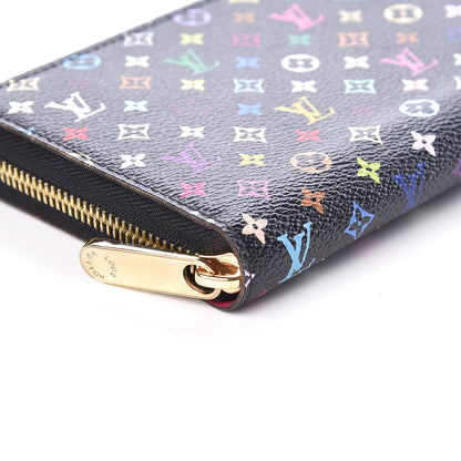 Louis Vuitton Monogram Multicolor Zippy Wallet Black Grenade 8 of 9
