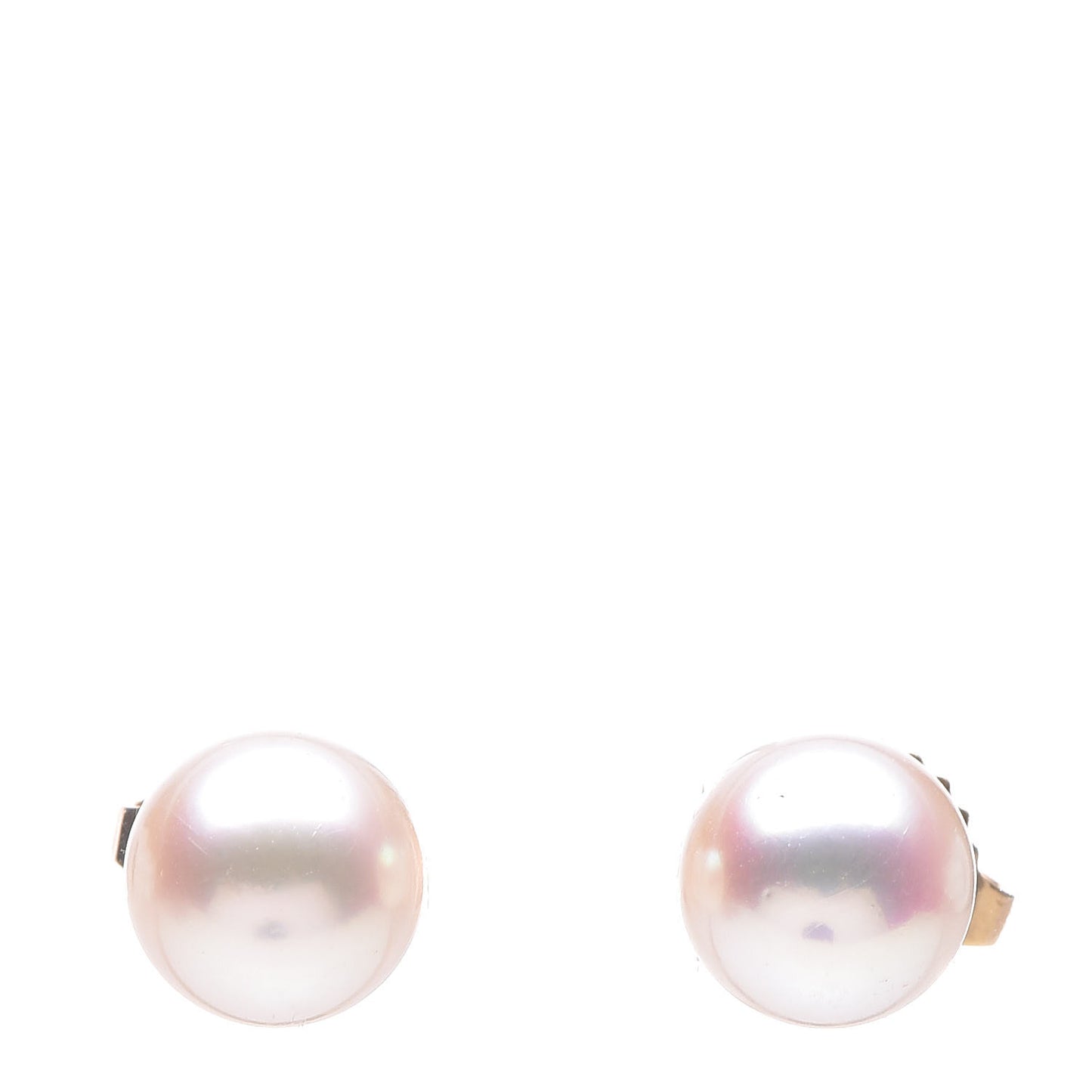 18K Yellow Gold Akoya Pearl 6.5-7mm Earrings