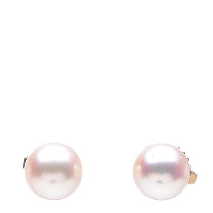 Tiffany 18K Yellow Gold Akoya Pearl 6.5-7mm Earrings 1 of 5