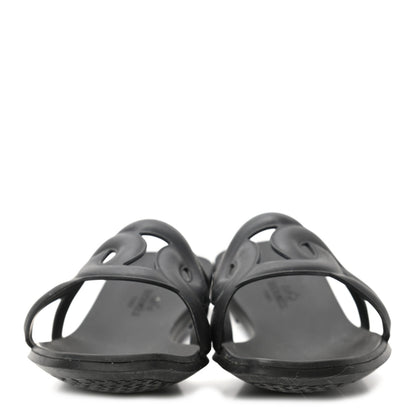 Hermes Rubber Aloha Sandals 37 Black 2 of 8