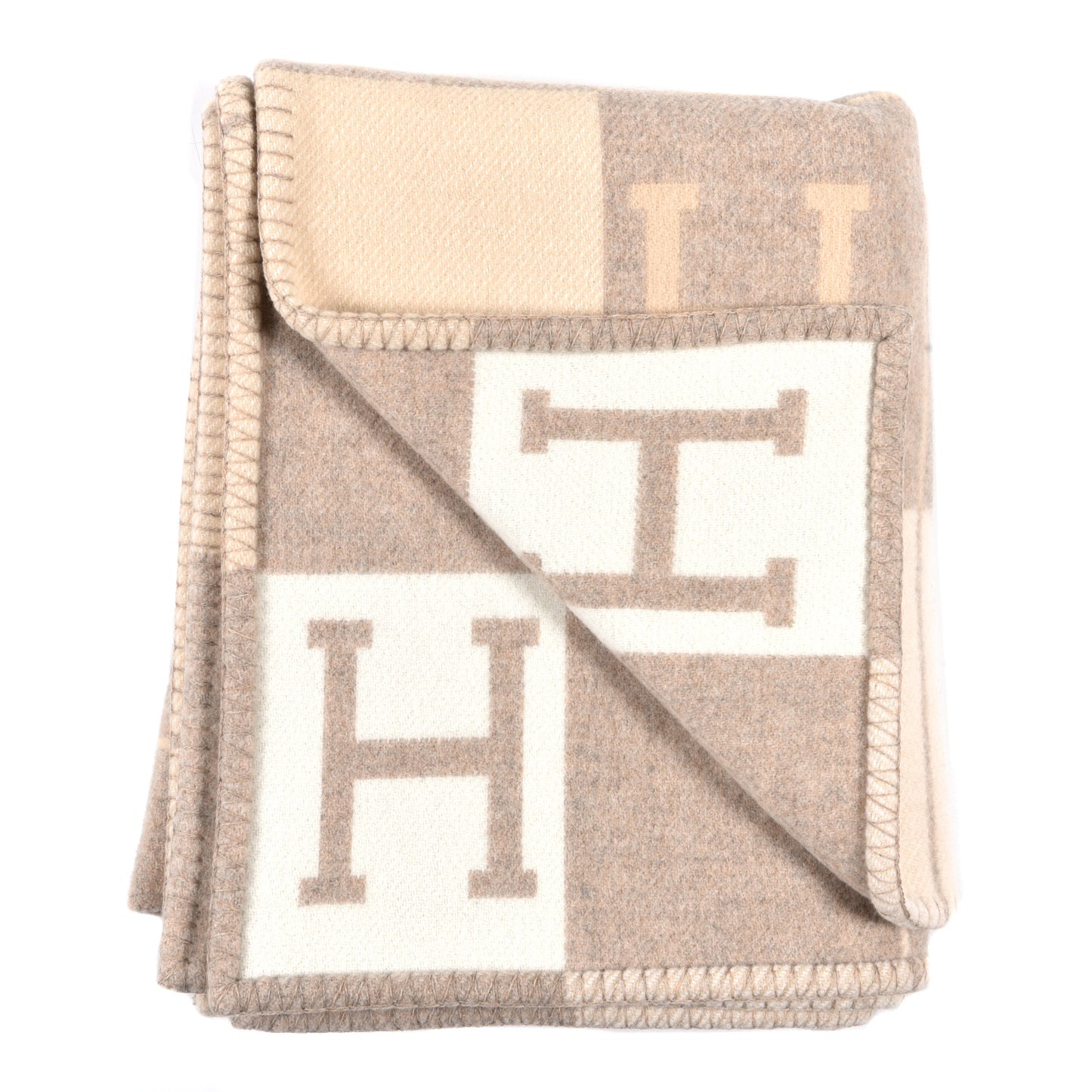 Wool Cashmere Avalon III Blanket Coco Camomille