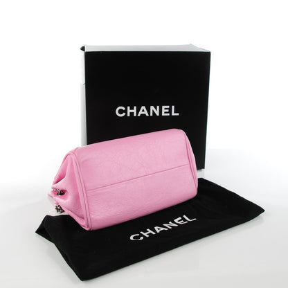 Chanel Glazed Calfskin Quilted Lucky Charms Accordion Flap Pink 4 of 9
