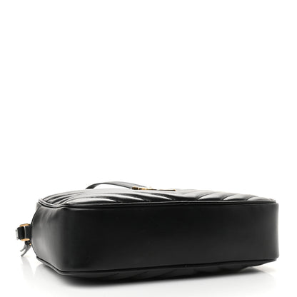 Saint Laurent Calfskin Matelasse Monogram Lou Camera Bag Black 4 of 9