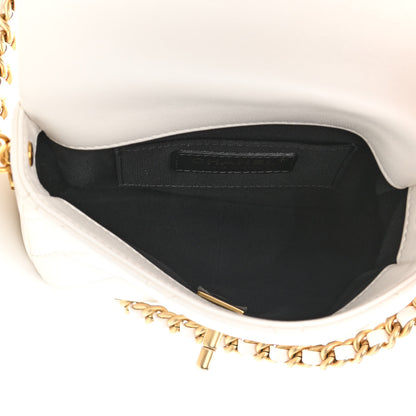 Chanel Lambskin Quilted Mini Side Note Flap White 5 of 11