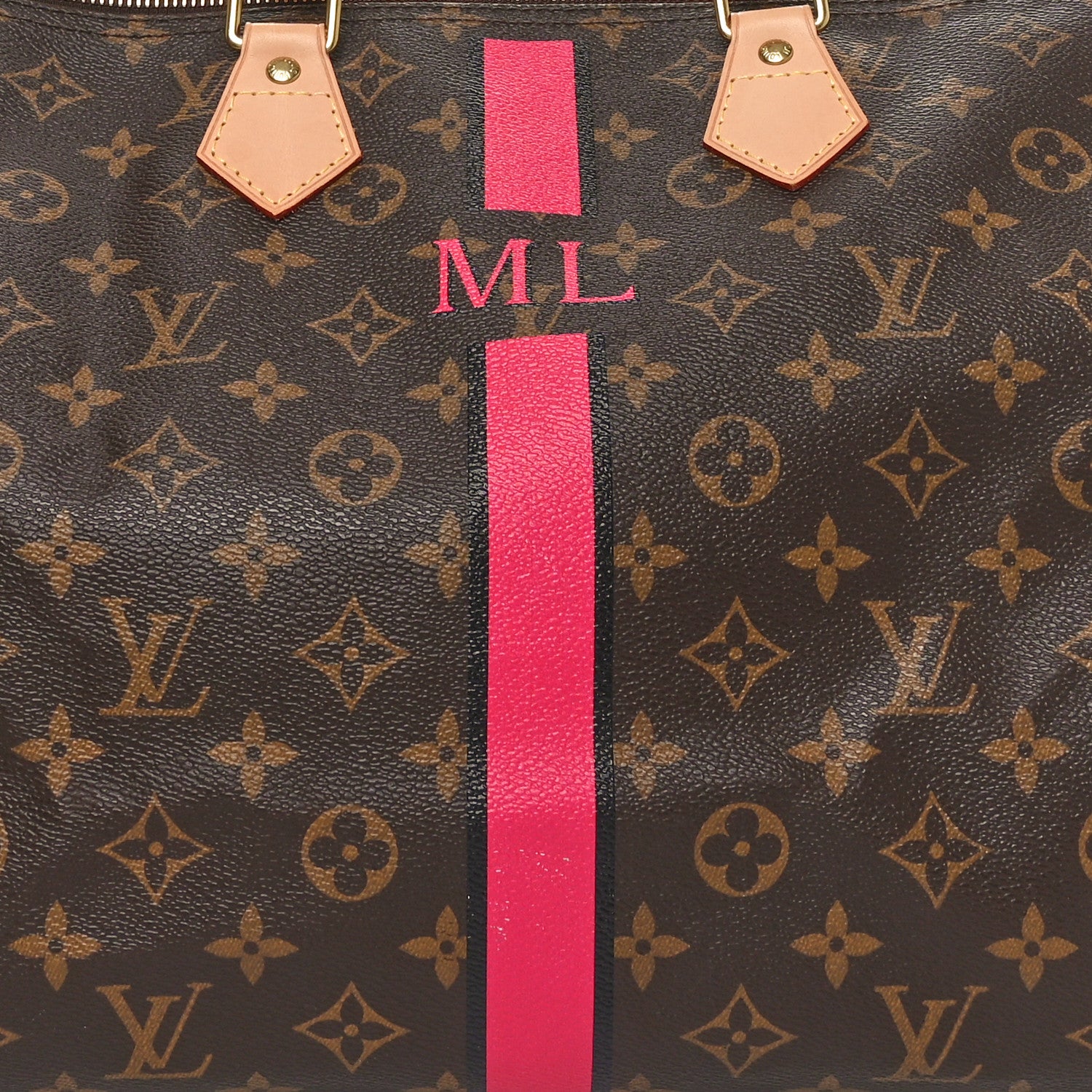 Louis Vuitton Monogram My LV Heritage Speedy 40 Fuchsia Blue Marine 8 of 10