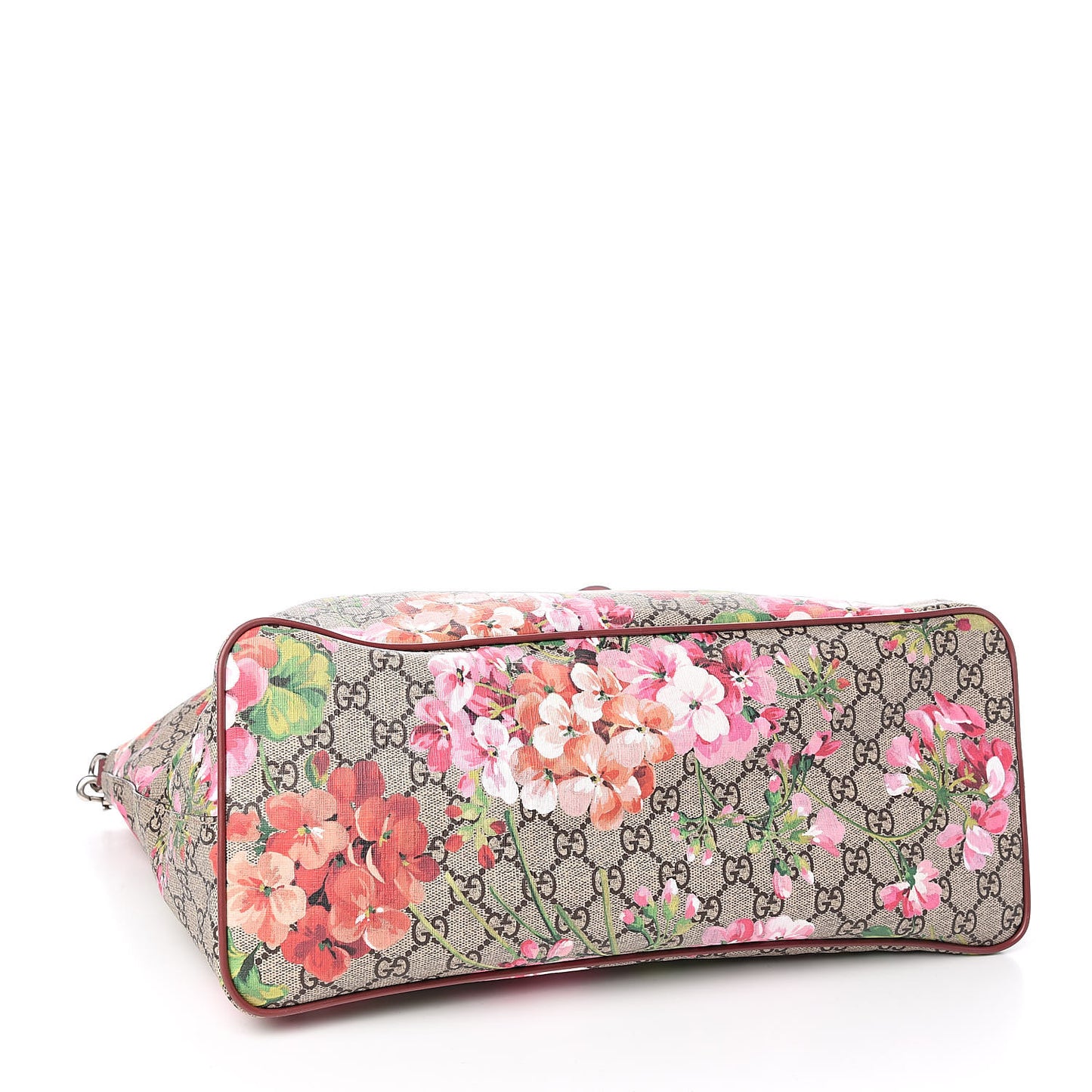 Soft GG Supreme Monogram Blooms Medium Crossbody Tote Beige Multicolor Dry Rose
