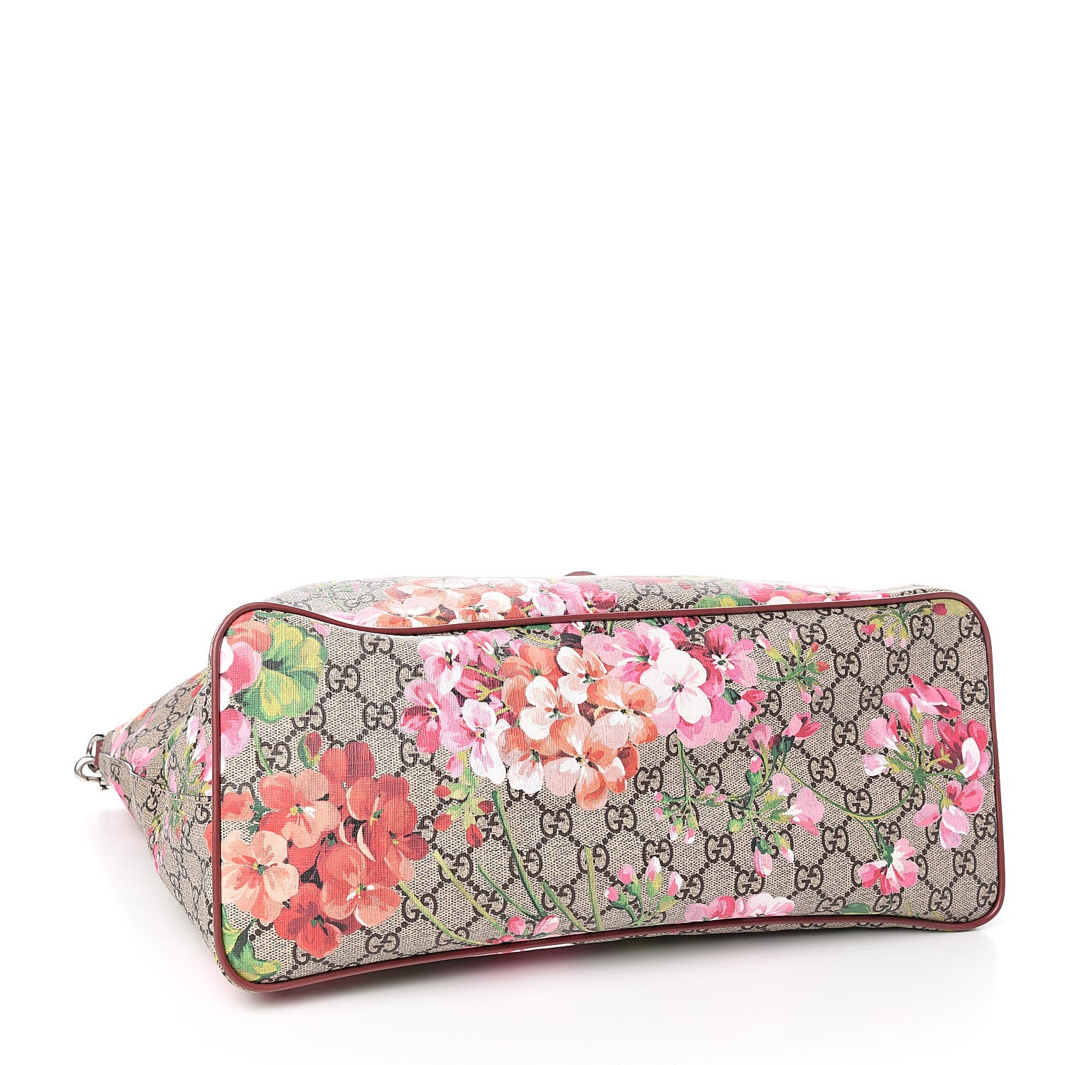 Gucci Soft GG Supreme Monogram Blooms Medium Crossbody Tote Beige Multicolor Dry Rose 4 of 8