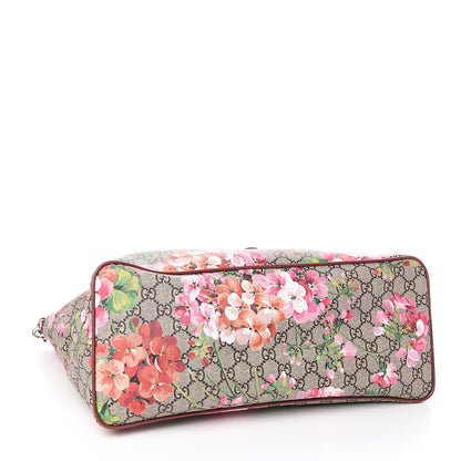 Gucci Soft GG Supreme Monogram Blooms Medium Crossbody Tote Beige Multicolor Dry Rose 4 of 8